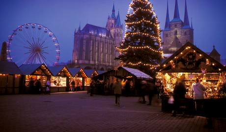 Urlaub Deutschland Reisen - Erfurter Weihnachtsmarkt